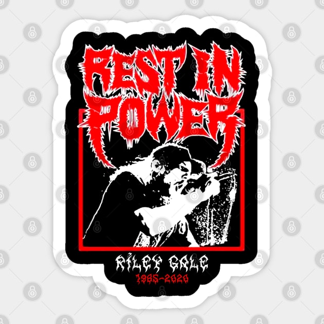 Rest In Power Riley Gale Sticker by goodest9